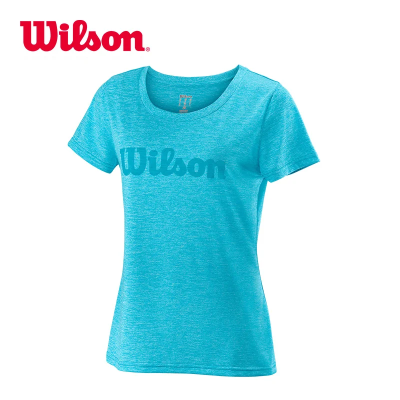 

Wilson Women Moisture Absorption And Sweat Exercise Fast drying shirt Uwii Script 770506