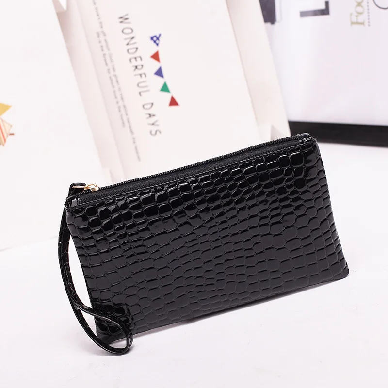 heymister New  women Cosmetic Bag  for 2019 Case Portable  PU leather Crocodile pattern Makeup Bag  Pouch Organizer Holder