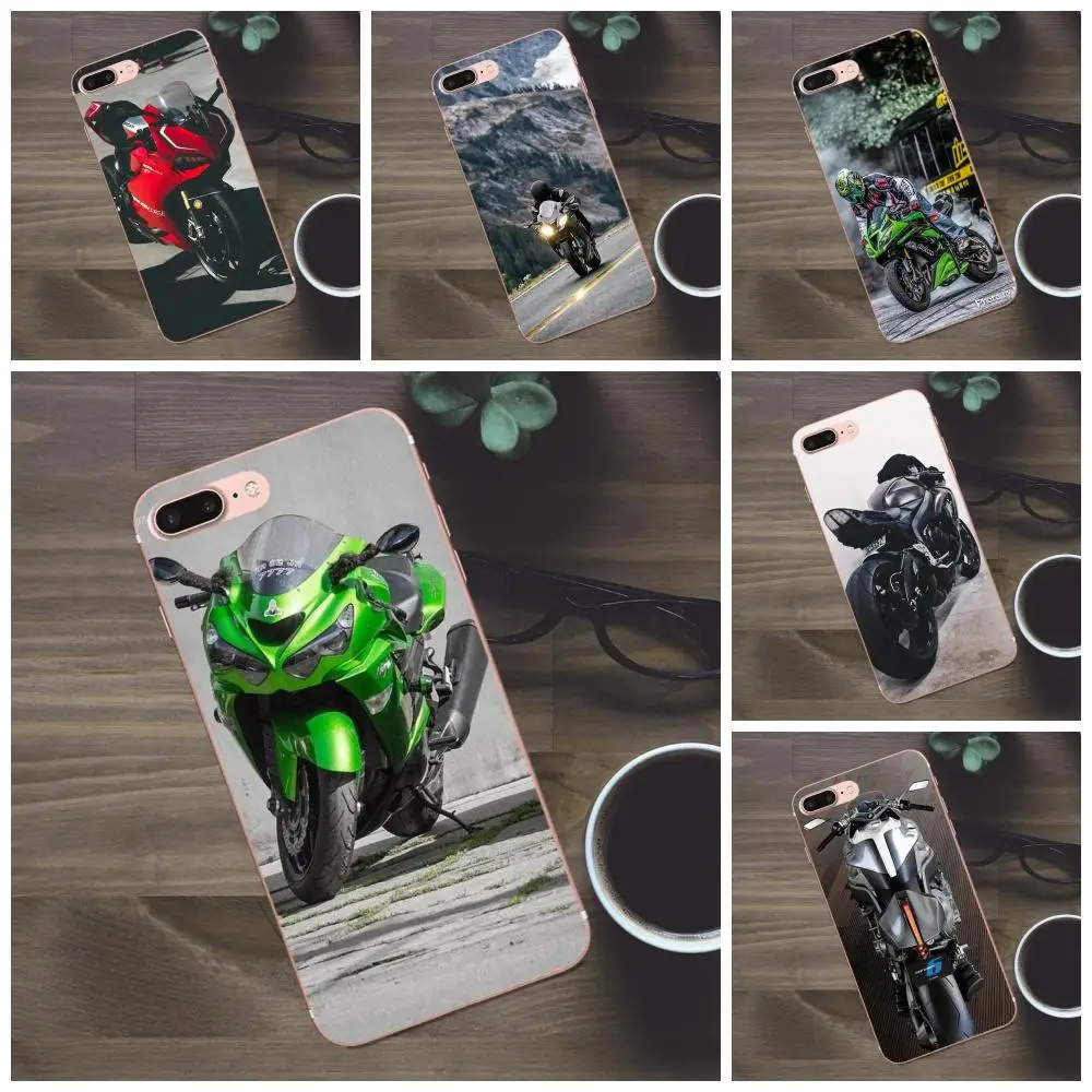 Спортивный мотоцикл Bixedx Kawasaki Ninja Zx R для Huawei G8 Honor 5C 5X 6 6X 7 8 9 Y5II Mate P7 P8 P9 P10 P20 Lite Plus 2017 |