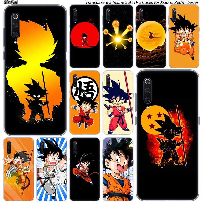 

Kid goku dragon ball Z Silicone Case For Xiaomi Pocophone F1 9T 9 9SE 8 A2 Lite A1 A2 Mix3 Redmi K20 7A Note 4 4X 5 6 7 Pro S2