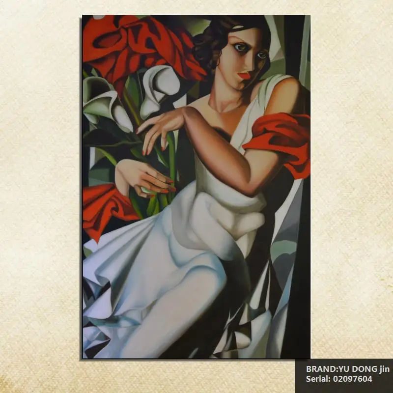 Tamara de Lempicka портрет классическая картина маслом Рисование Искусство спрей без