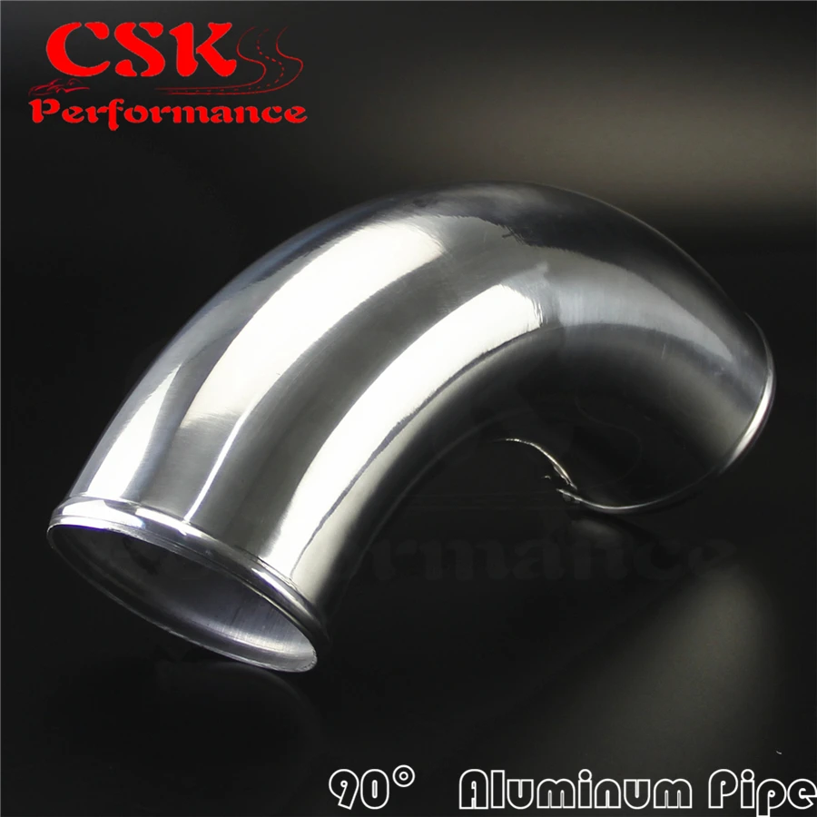 90 Degree 80mm 3.15" Inch Aluminum Intercooler Intake Pipe Piping Tube