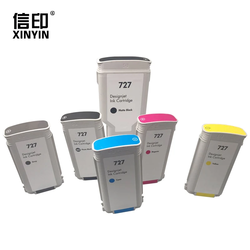 

XY 6 Pieces For HP 727 Remanufactured Ink Cartridge For HP DesignJet T1530 T920 T1500 T2500 T930 T2530 Printer