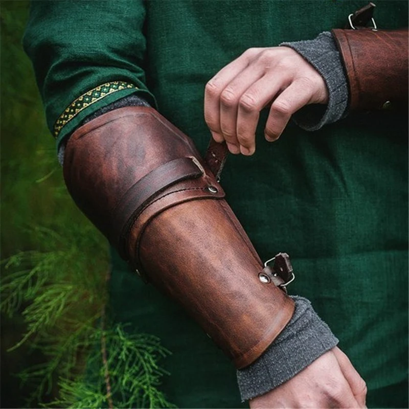 Новые панковские коллекционные игрушки уличная рука Защитная повязка на руку COS имитация кожи Ретро запястье Косплей средневековый рыцарь Броня