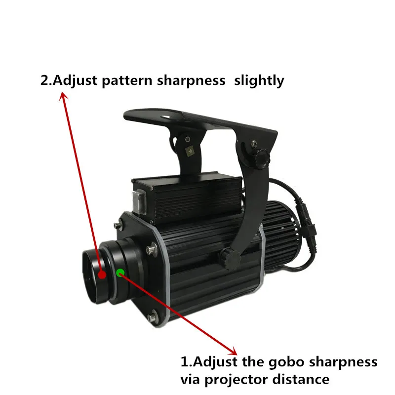 Sharelife مخصص شعار Gobo 50 W إضاءة مقاومة للماء كشاف ضوء للعرض شريط مخزن الإعلان الزفاف DJ المرحلة تأثير الإضاءة