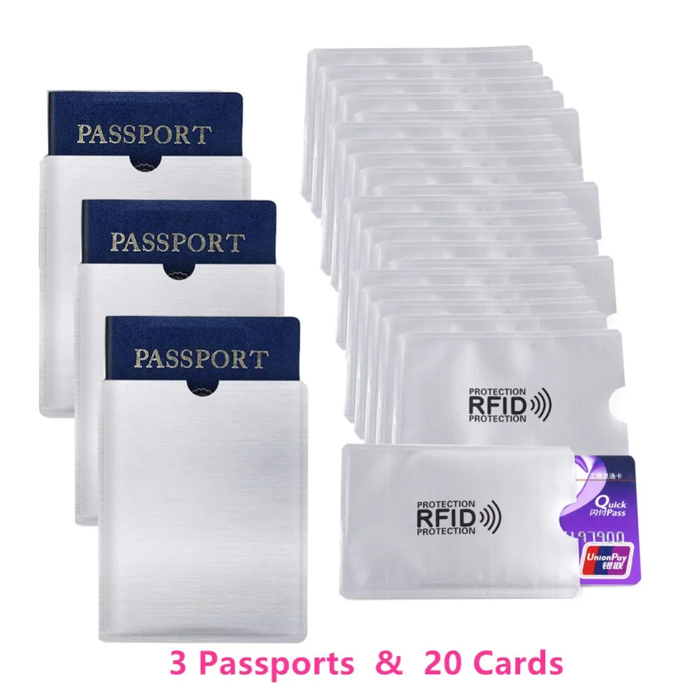 20 RFID Blocking Signal Anti Theft Credit Debit Card Holder Protector for Wallet