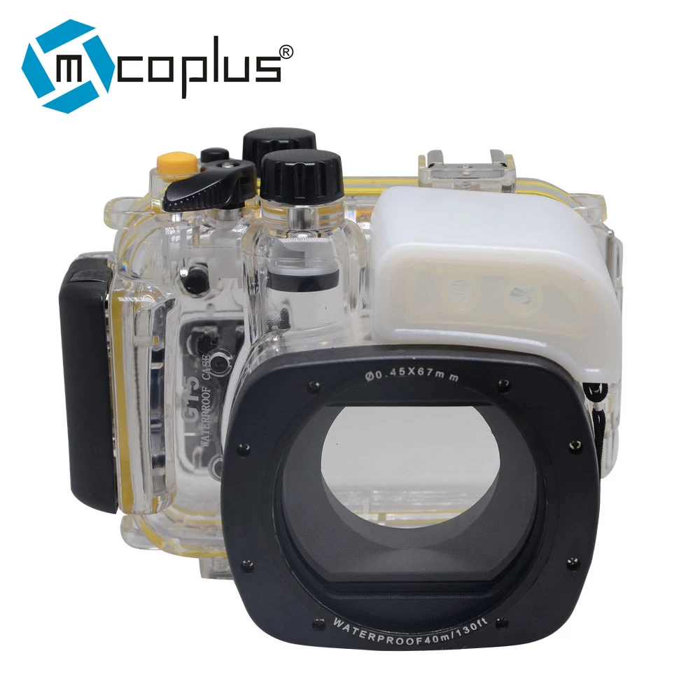 Mcoplus 40m/130ft Underwater Housing Waterproof Camera Diving Case For