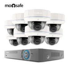 Moosafe 8CH 1080P CCTV PoE Home Security Video Surveillance Kits HDMI Video Output 8PCS 2.0MP CCTV POE IP Camera Camera System