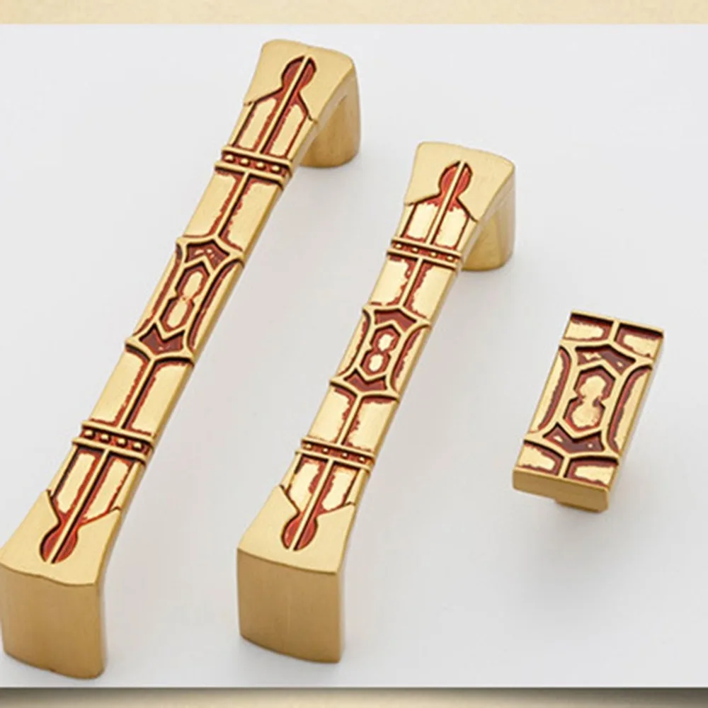 Classical Copper Door Handles Wardrobe Drawer Pull Kitchen