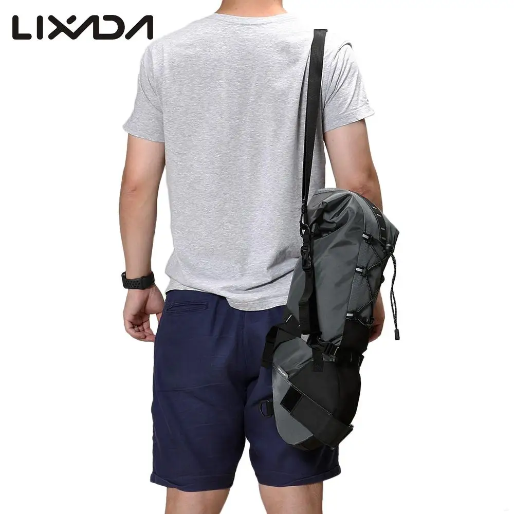 Clearance Lixada 3L - 10L Cycling Foldable Saddle Bag Waterproof Bike Bag Tail Bag MTB Bike Bicycle Seat Pannier Bag Bicycle Accessories 26