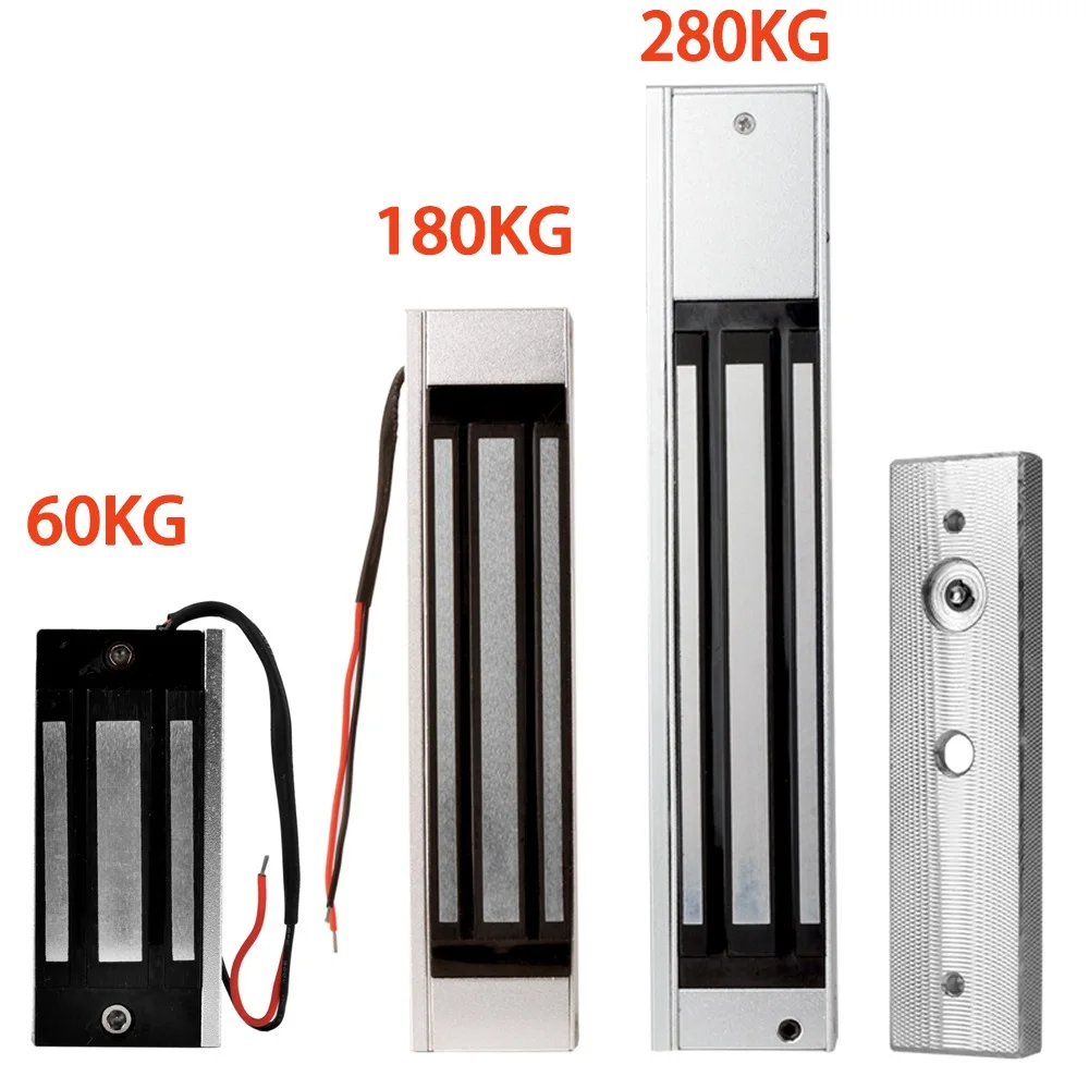 

60/180/280KG Electronic Magnetic Lock Waterproof Electric Control Lock Normally Closed for apartment access control accessories