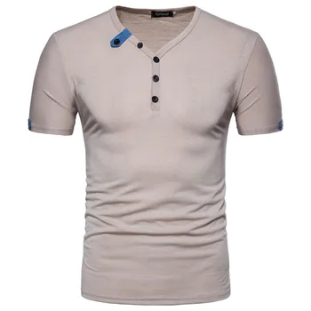 

Male 2018 Brand Short Sleeve Solid Color Casual T Shirt Slim Men T-Shirt Tops Fashion Mens Tee Shirt T Shirts XXL