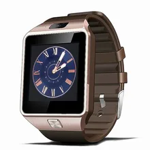 Smart watch uhr mit sim einbauschlitz push-nachricht bluetooth-konnektivität android telefon besser als dz09 smartwatch männer uhr