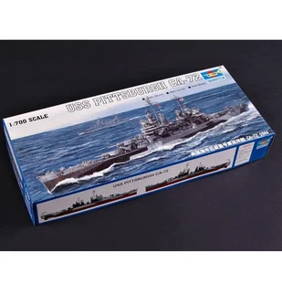 

Trumpeter scale model 1/700 scale ship 05726USS PITTSBURGH CA-72 battleship assembly model kits Modle building scale battleship