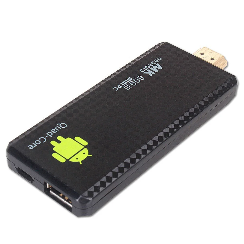Mini PC TV Stick Android 4.4 Quad Core Rockchip RK3188T 2G/8G Wifi TV Media Player MK809III Bluetooth XBMC DLAN TV Dongle Stick