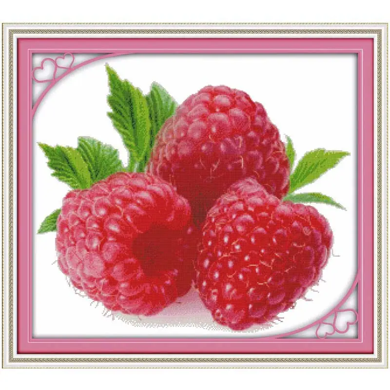 Wild strawberry Patterns Counted Cross Stitch 11CT 14CT Cross Stitch