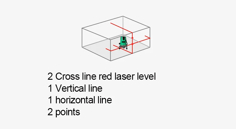 ELECALL 2 перекрестный лазерный уровень самонивелирующийся 360 горизонтальный и вертикальный крест супер мощный красный лазерный луч линии