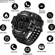 GIMTO Sports Mens Smart Watch Men Pedometer Calories Waterproof font b Smartwatch b font Electronic Wrist