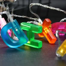 13 светодиодный Сказочный счастливый лампы "с днем рождения" на батарейках гирлянды 2 м светодиодный Декор для рождественской гирлянды год gerlyanda