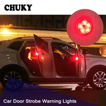 

CHUKY Car Styling Auto Door LED Lamps Strobe Warning Lights For Skoda Octavia A5 A7 Rapid Fabia Yeti Superb Volvo V70 XC60 XC90