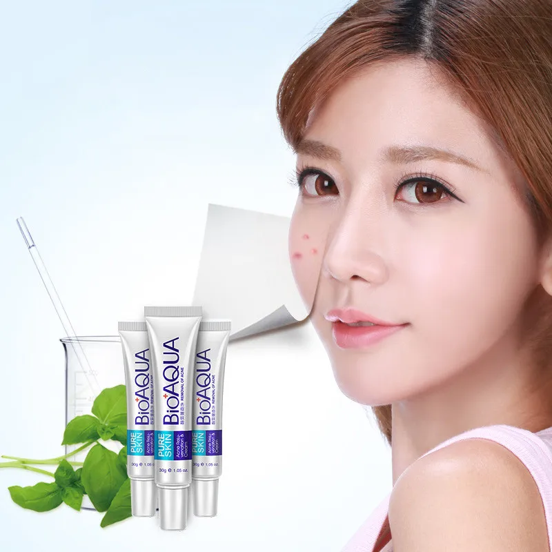 

BIOAQUA 1pcs Anti Acne Cream Oil Control Shrink Pores Nourish Skin Acne Scar Remove face cream 30g