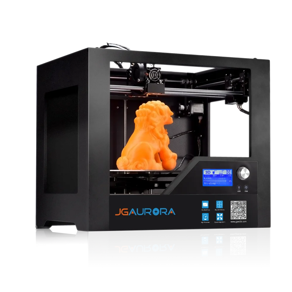 

JGAURORA FDM desktop 3d printer high precision big building volume 280*180*180mmABS PLA filament 1.75mm hot sale made in China