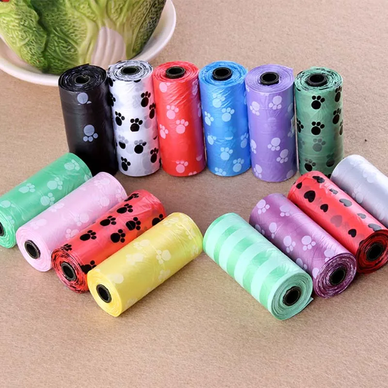 6 Rolls Dog Poop Bag for Pets Waste Garbage Bags Carrier Biodegradable Clean-up Pick Up Clean For | Дом и сад