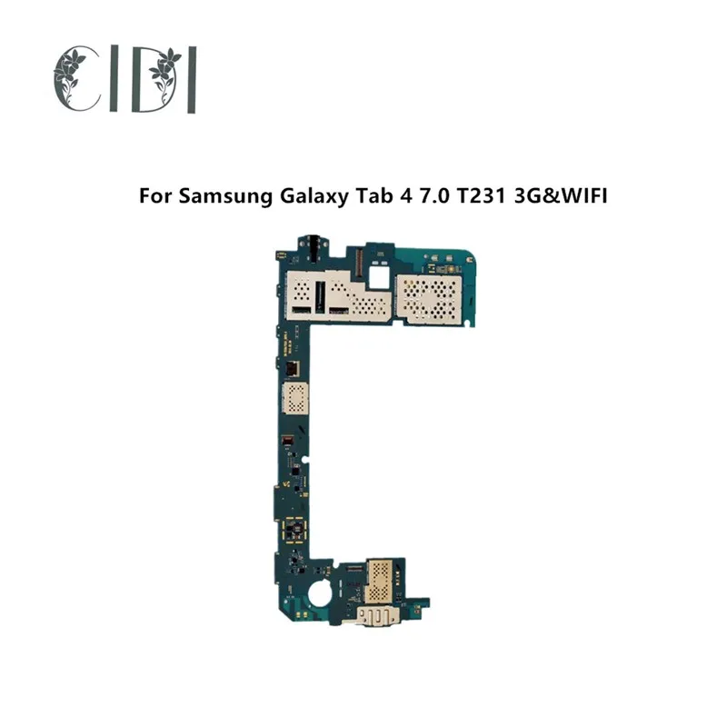 Оригинальная разблокированная материнская плата CIDI для Samsung Galaxy Tab 4 4. 0 T231 3G и Wi-Fi 8