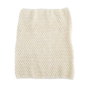 Cream tutu top 1 шт., вязаные топы-пачки для девочек 10x12 дюймов, юбка-пачка, платье - Цвет: Cream tutu top
