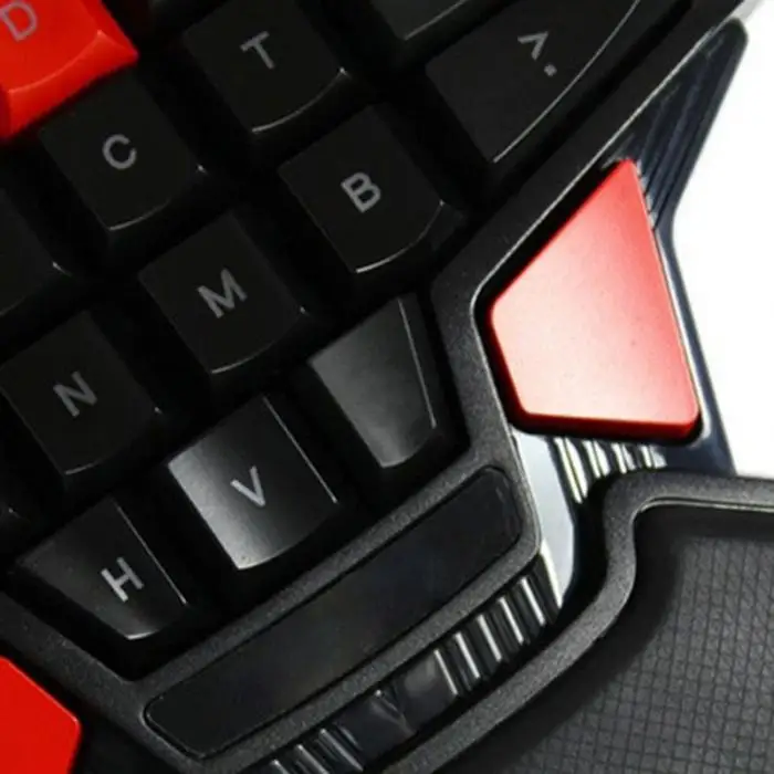 USB Проводная игровая клавиатура с двойным космическим ключом для работы с одной рукой для портативных ПК, Прямая поставка