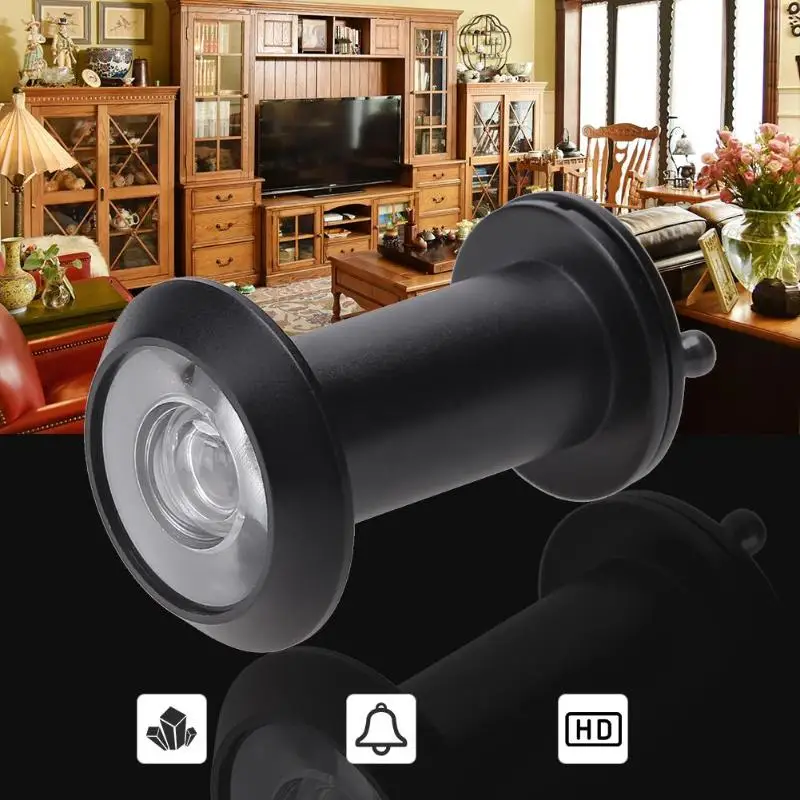 

New 200 Degree Door Viewer Pure Copper Anti-Theft Peephole Door Viewer Home Security Wide Angle Door Spyphole Eyes Door Hardware