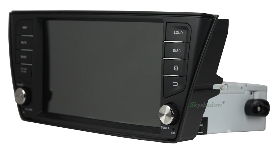 Perfect TDA7851 Android 8.1 2GB RAM 32GB 8 core Car DVD Player GPS Map RDS Radio wifi 4G BT steering for VW Skoda Fabia 2015 2016 2017 4