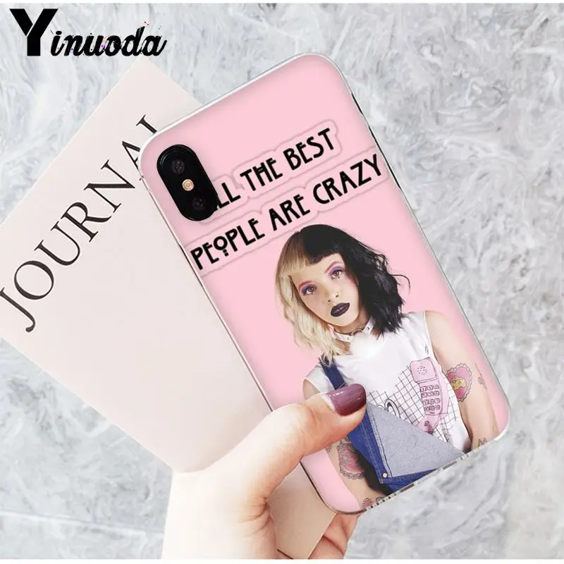 Yinuoda Melanie Martinez Cry baby мягкий силиконовый черный чехол для телефона для iPhone 5 5Sx 6 7 7plus 8 8Plus X XS MAX XR