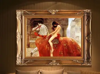 

100% hand painted on canvas nice painting for Home Room Decoration Lady Godiva Modern art oil painting