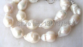 

bjc 000458 huge white SOUTH Reborn keshi pearls necklace