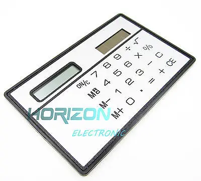 8 Digits Ultra Thin Mini Slim Credit Card Solar Power Pocket font b Calculator b font