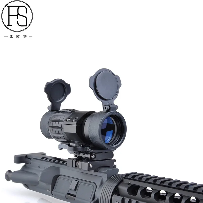 FS Охота Airsoft стрелковая Аксессуары тактический 3X лупа взгляд с оборотная сторона 20 мм