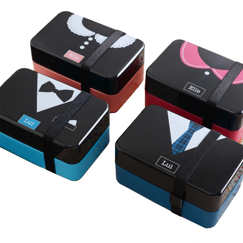 Nuevo multi Capacidad japonés 2 capas Caballero señora loncheras correas  microondas alimentos frutas almacenamiento contenedores de comida Bento  boxeo|boxing|boxing strap - AliExpress