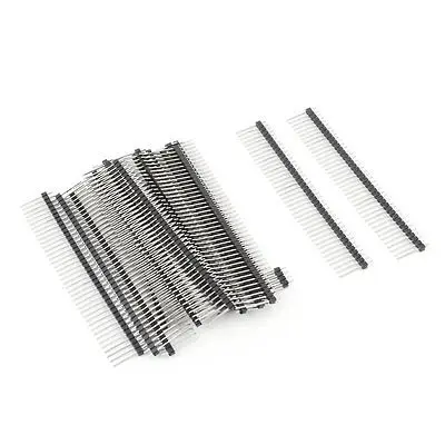 

20 Pcs 40 Pin 1x40 Male 2.54 Straight Breakable Pin Header Strip 4" 100mm