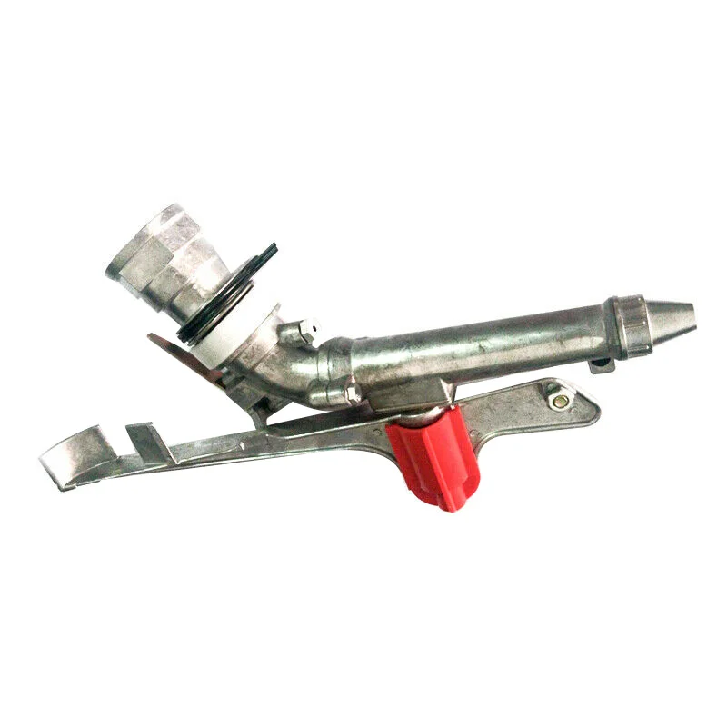 

Irrigation SPray Gun 2 inch Sprinkler Large Impact Area 360 degree Adjustable Water Silver