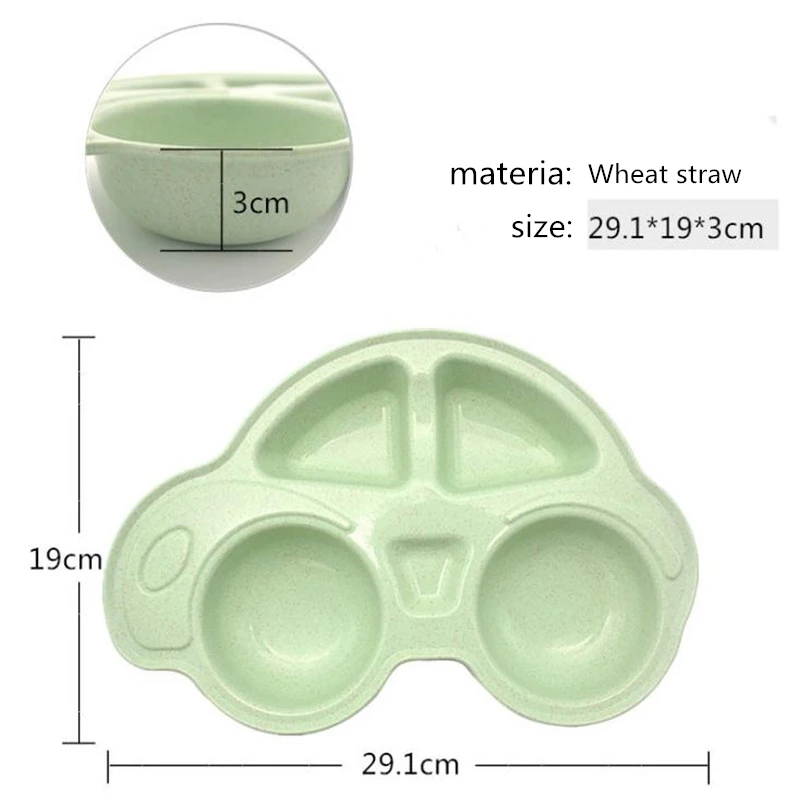 2019 Baby Bamboo Dishes Kids Plate Cartoon Car Baby Feeding Dinnerware Wheat Straw Tableware for Baby Children Plates 2019 Baby Bamboo Dishes Kids Plate Cartoon Car Baby Feeding Dinnerware Wheat Straw Tableware for Baby Children Plates