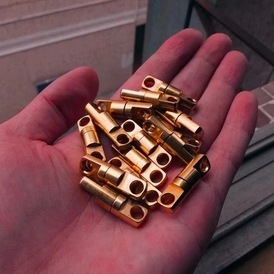 

DIY Leathercraft Hardware Solid Brass Swivel Connector Link Ring Used For Handbag