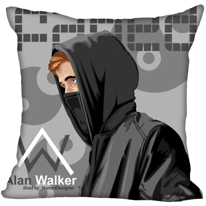 Заказная наволочка Alan Walker квадратная Подушка на молнии крышка 40X40cm45X45cm(две стороны) напечатать ваши фотографии классные наволочки для подушек - Цвет: 16