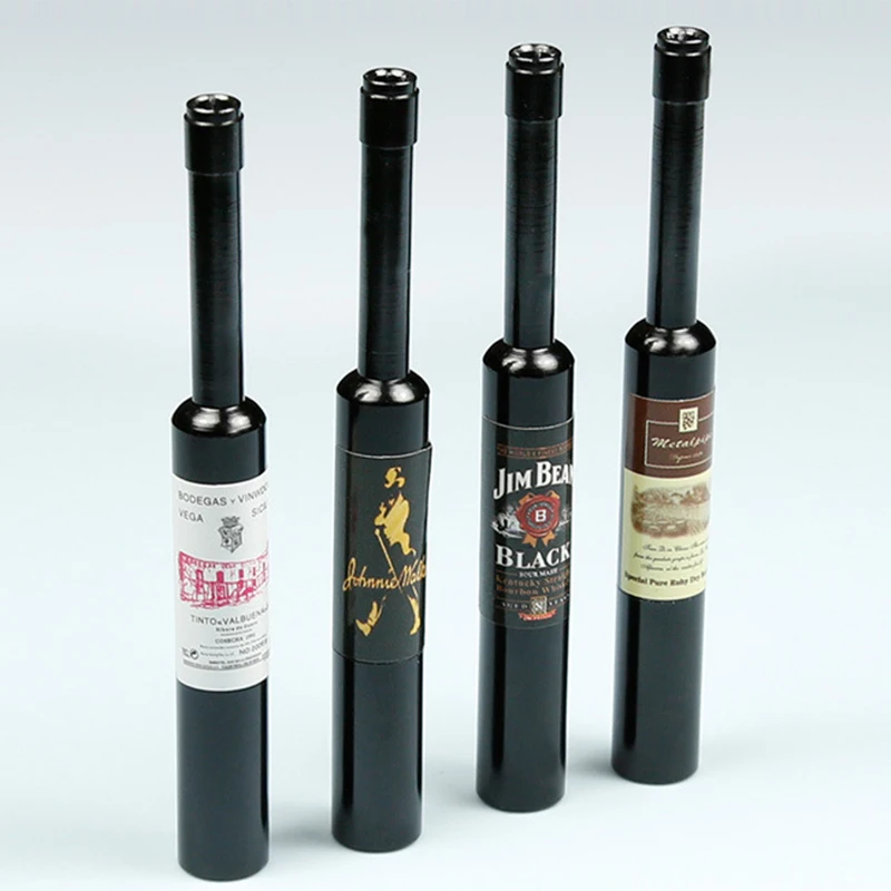 

Fashion Red Wine Bottle Smok Metal Pipes Portable Weed Tobacco Pipe Smoking Pipes Gifts Narguile Weed Grinder Mouthpiece
