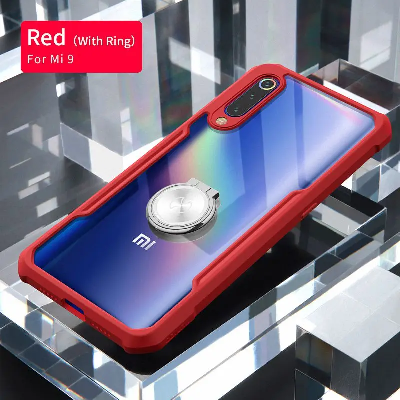 Для Xiaomi mi 9 mi 9 SE чехол для телефона XUNDD подушка безопасности противоударный чехол 360 полная защитная задняя крышка для mi 9 mi 9 se чехол с ремешком - Цвет: Red