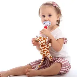 Для новорожденных мультфильм соску соска-игрушка малышей животных Pacy Ортодонтические соски Juguetes милые деятельности обучение ребенка