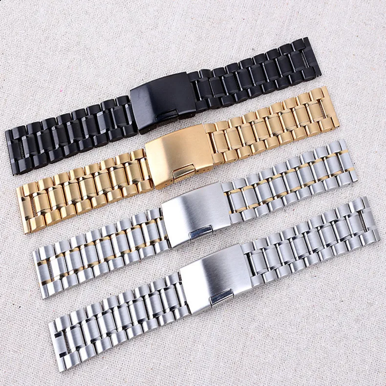 High Quality luxury Men watchband 24/26mm stainless steel / leather