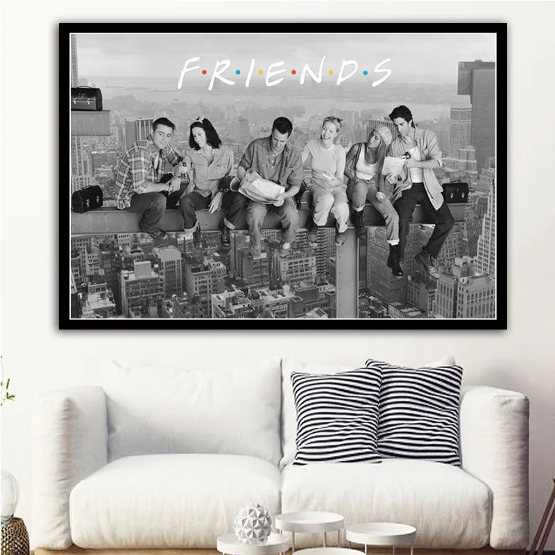 Us 1 98 27 Off Friends Poster Tv Show Classic Quote Canvas Painting Home Decor Posters And Prints Wall Art Picture For Living Room Decoration In