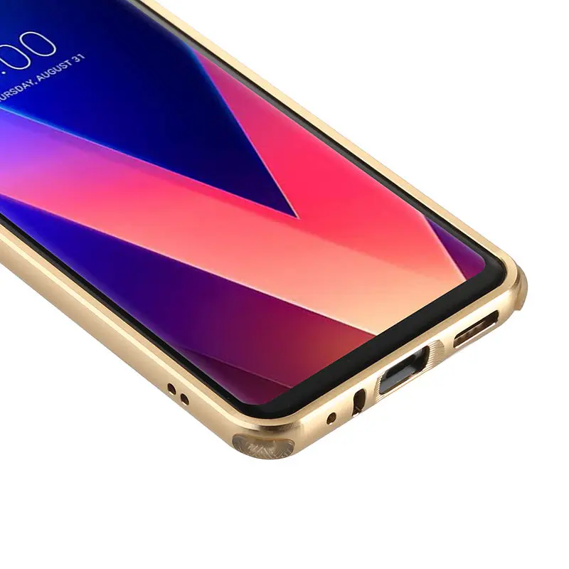 Капа для LG V30 H930 H931 бампер роскошное покрытие чехла алюминиевая металлическая