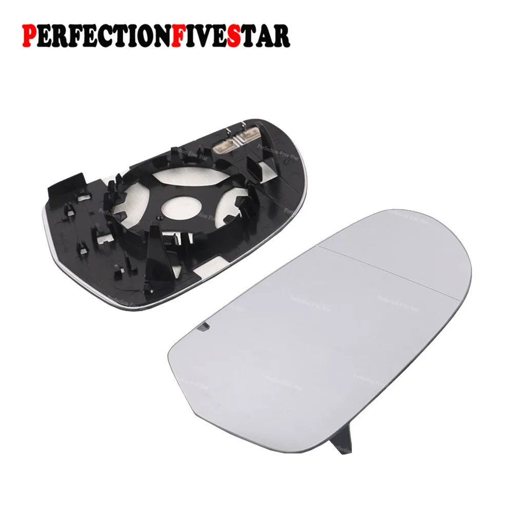 Pair L R Door Wing Mirror Glass 8T0857535E 8T0857536D For AUDI A3 2009